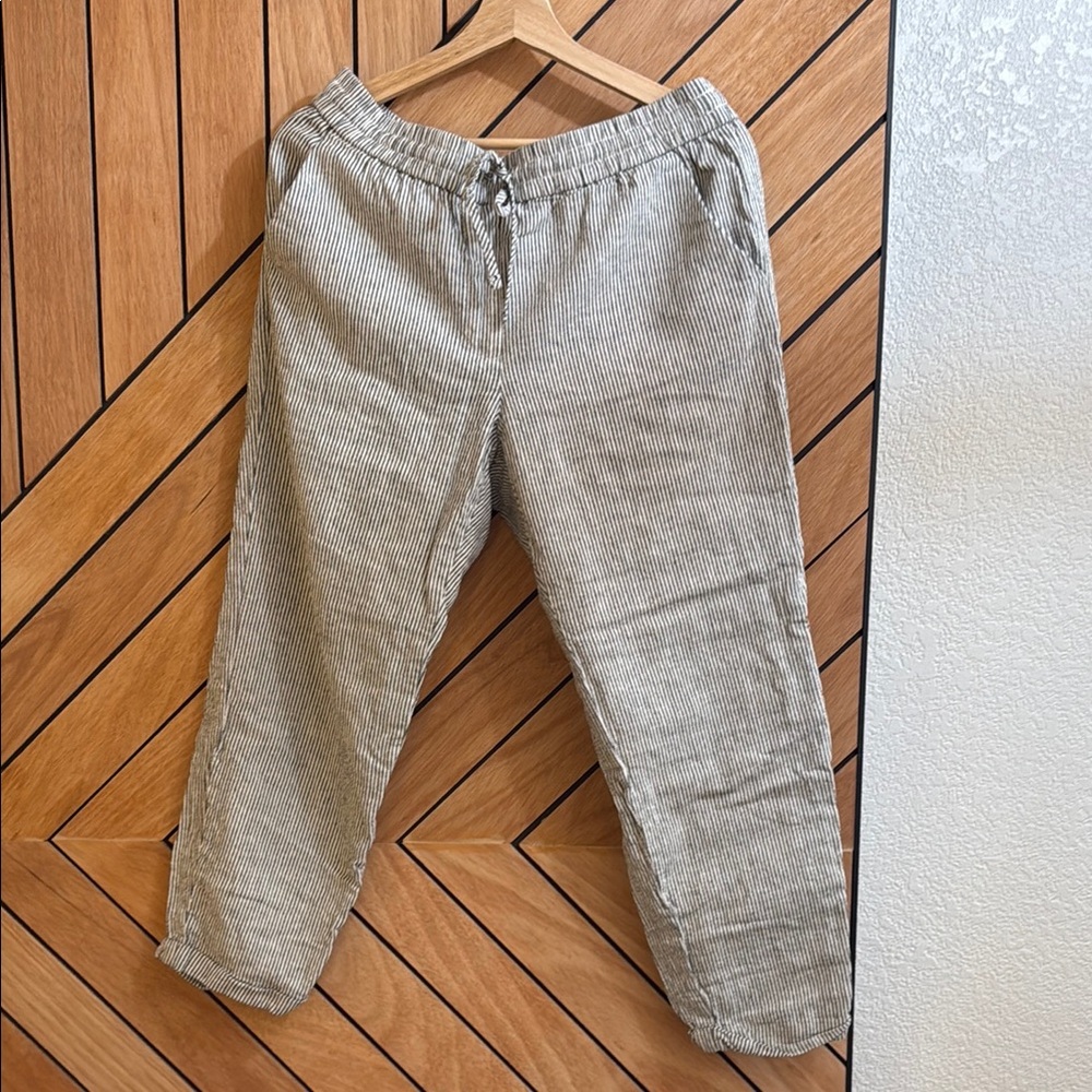 JCrew Striped Linen - Pants